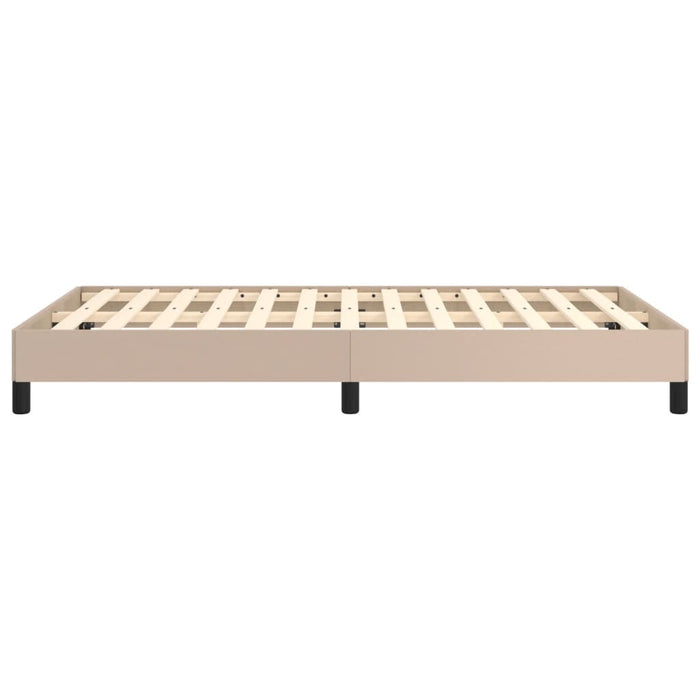 Cadru de pat fără saltea cappuccino 120x190cm piele artificială - WALTI WALTI