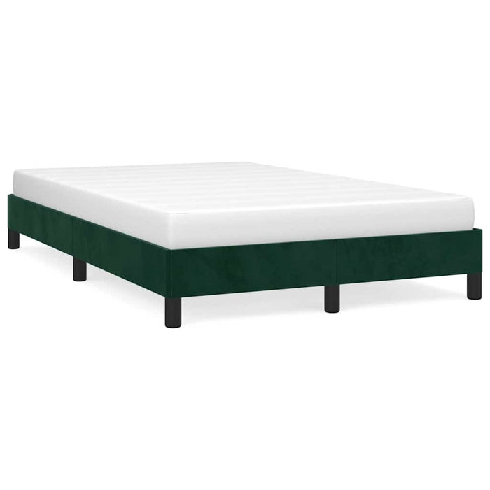 Cadru de pat fără saltea verde închis 120x190 cm catifea - WALTI WALTI