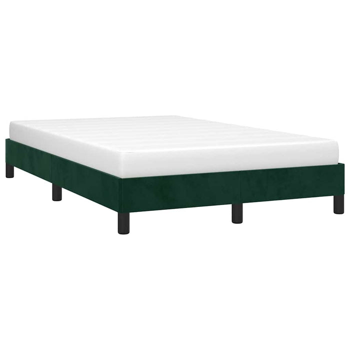 Cadru de pat fără saltea verde închis 120x190 cm catifea - WALTI WALTI