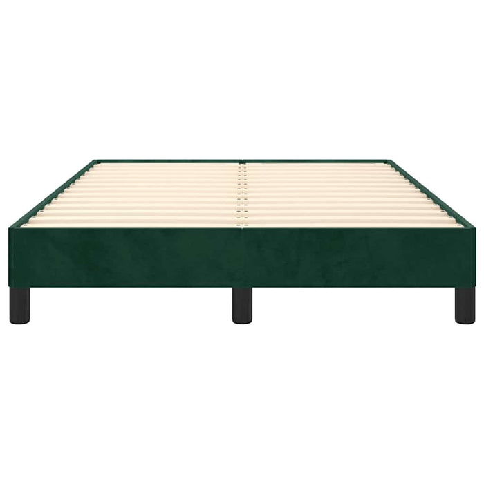 Cadru de pat fără saltea verde închis 120x190 cm catifea - WALTI WALTI