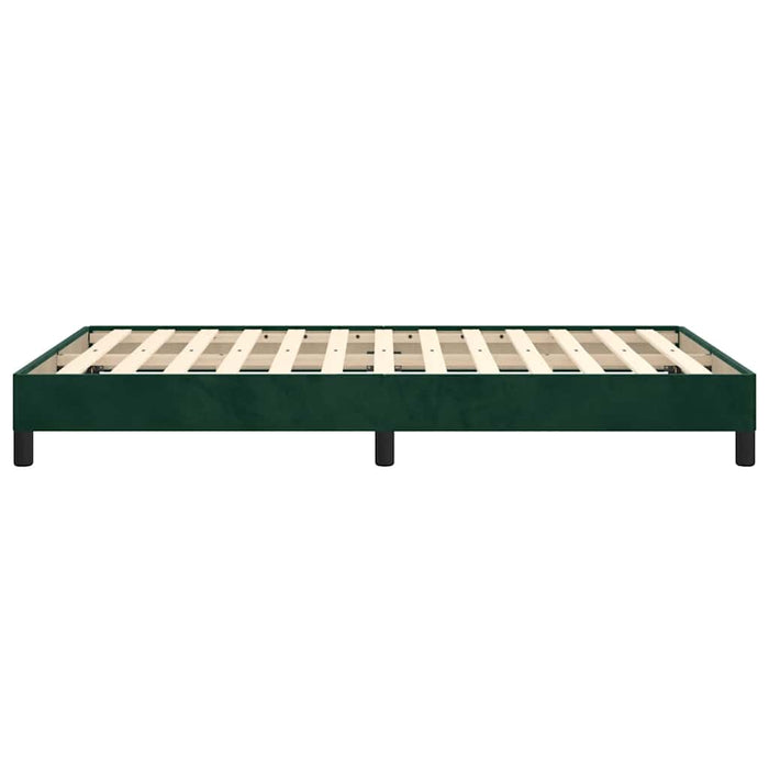 Cadru de pat fără saltea verde închis 120x190 cm catifea - WALTI WALTI