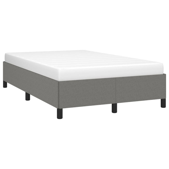 Cadru de pat fără saltea gri închis 120x190 cm țesătură - WALTI WALTI