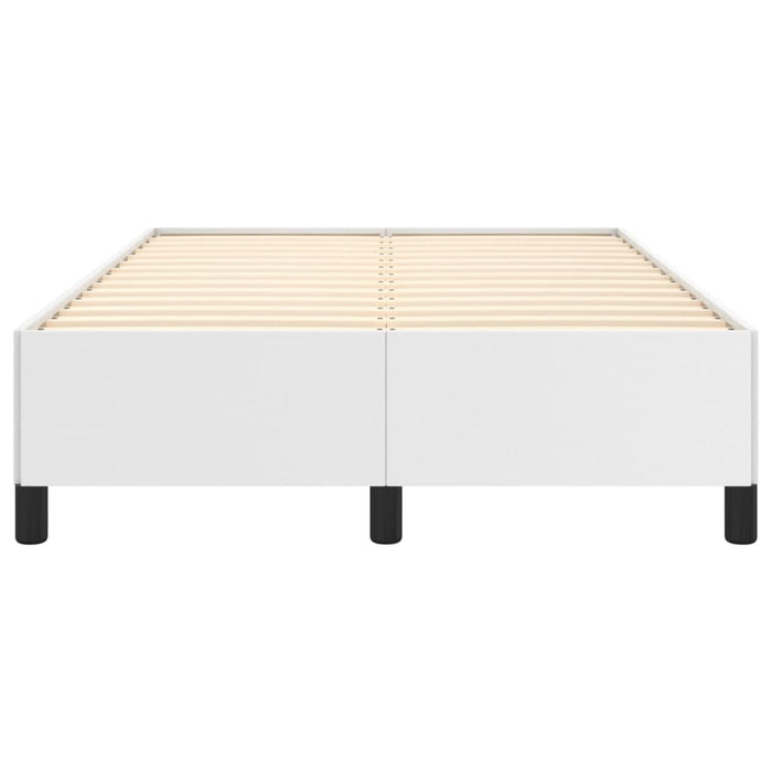 Cadru de pat fără saltea alb 120x190 cm piele artificială - WALTI WALTI