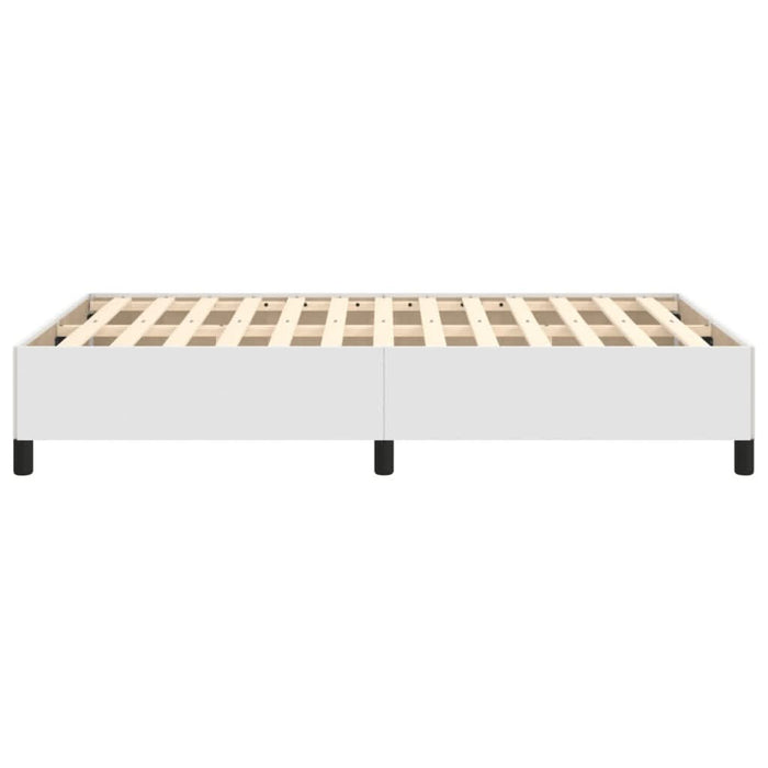 Cadru de pat fără saltea alb 120x190 cm piele artificială - WALTI WALTI
