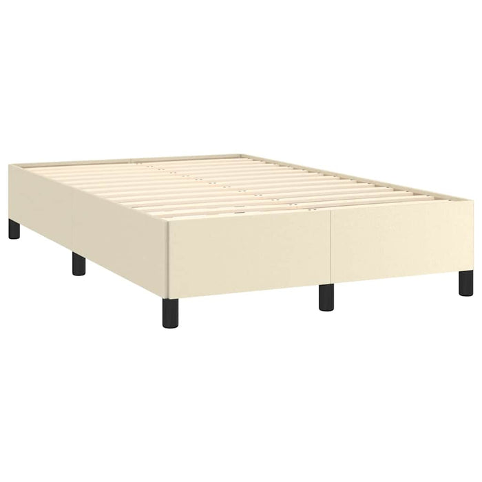 Cadru de pat fără saltea cremă 120x190 cm piele artificială - WALTI WALTI
