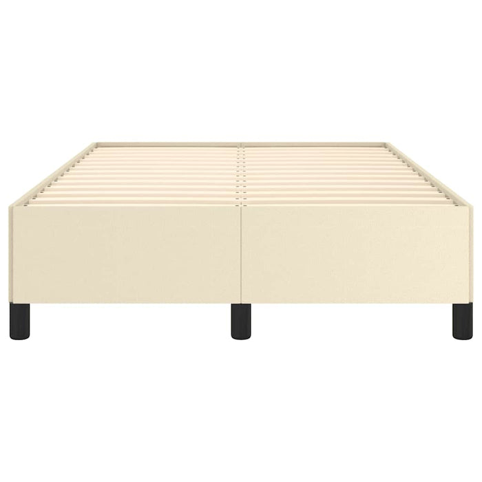 Cadru de pat fără saltea cremă 120x190 cm piele artificială - WALTI WALTI