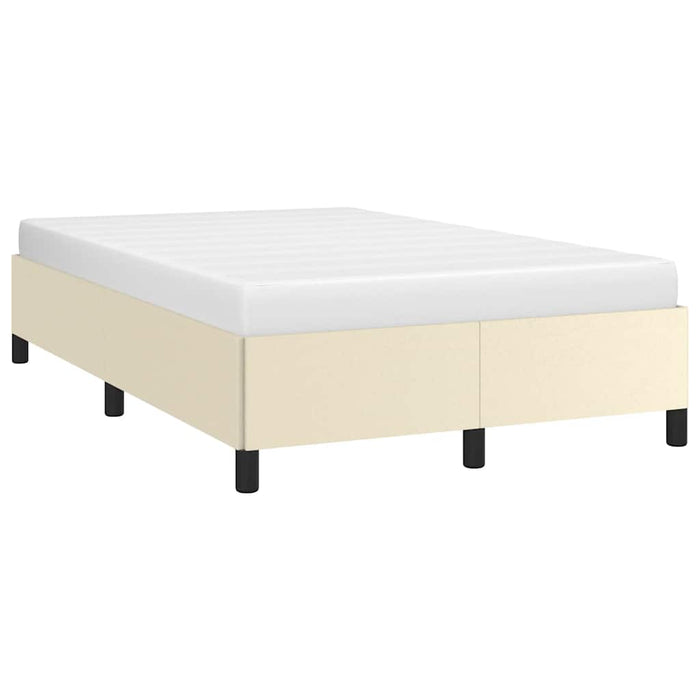 Cadru de pat fără saltea cremă 120x190 cm piele artificială - WALTI WALTI