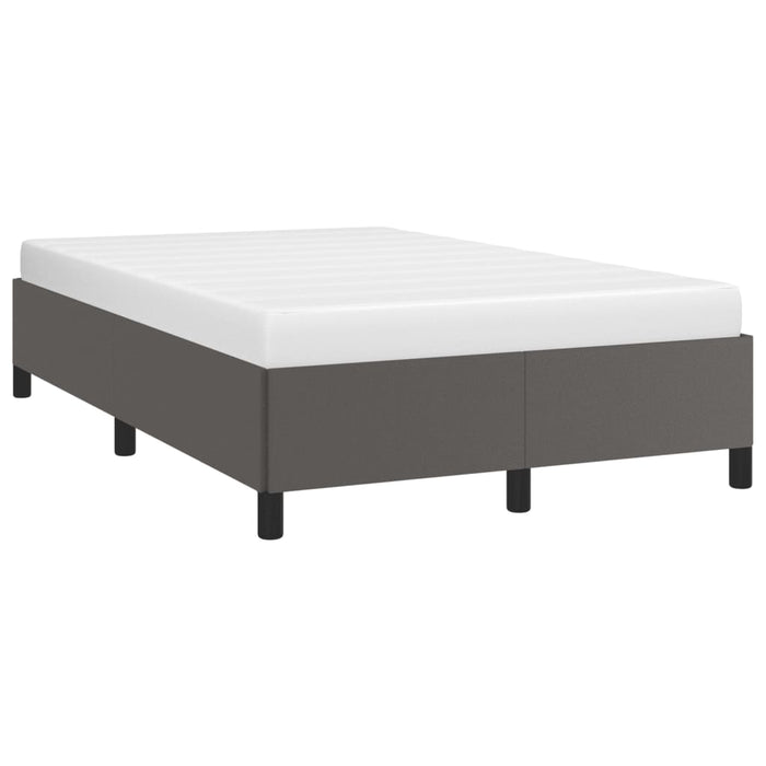 Cadru de pat fără saltea gri 120x190 cm piele artificială - WALTI WALTI