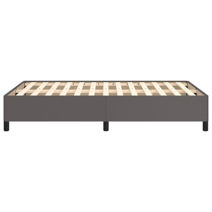 Cadru de pat fără saltea gri 120x190 cm piele artificială - WALTI WALTI