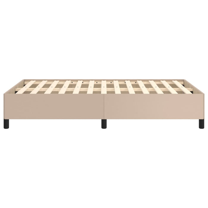 Cadru de pat fără saltea cappuccino 120x190cm piele artificială - WALTI WALTI