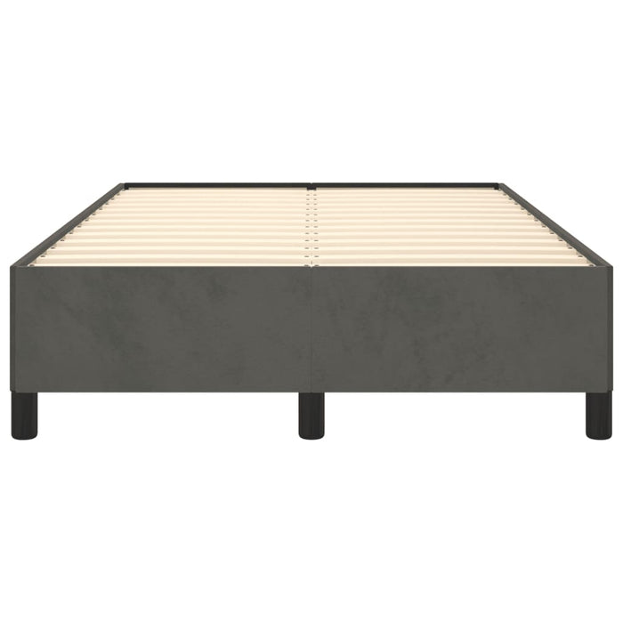 Cadru de pat fără saltea Gri închis 120x190 cm catifea - WALTI WALTI