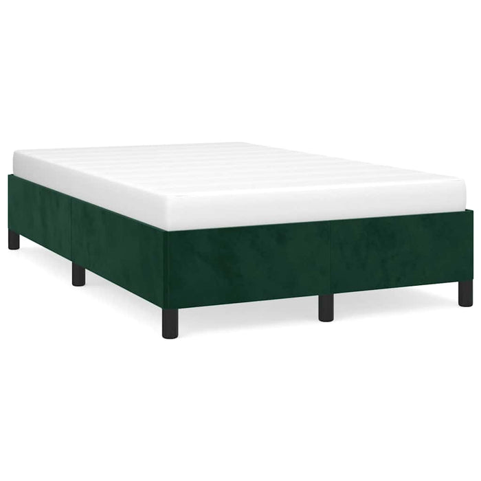 Cadru de pat fără saltea verde închis 120x190 cm catifea - WALTI WALTI