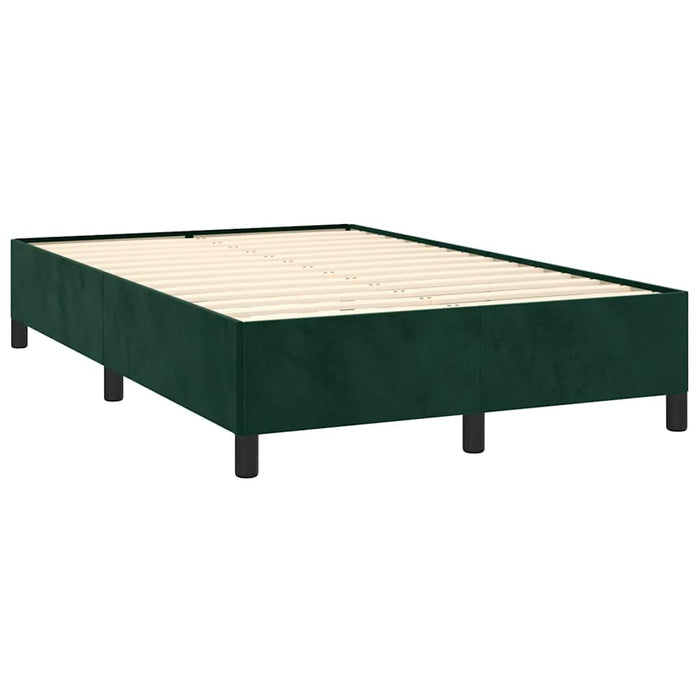 Cadru de pat fără saltea verde închis 120x190 cm catifea - WALTI WALTI