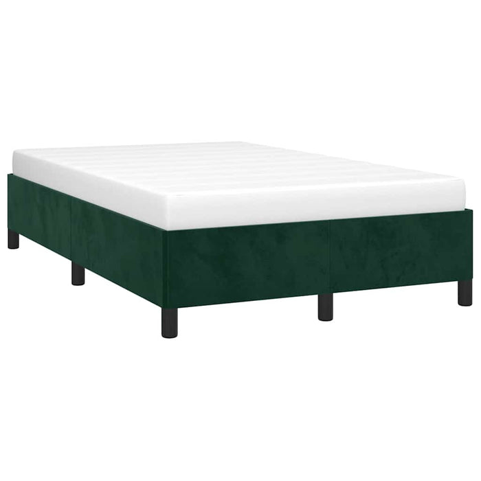 Cadru de pat fără saltea verde închis 120x190 cm catifea - WALTI WALTI