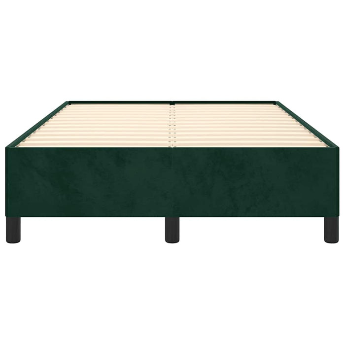 Cadru de pat fără saltea verde închis 120x190 cm catifea - WALTI WALTI