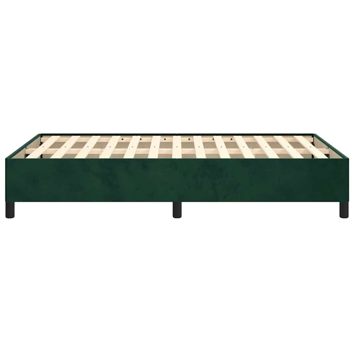 Cadru de pat fără saltea verde închis 120x190 cm catifea - WALTI WALTI
