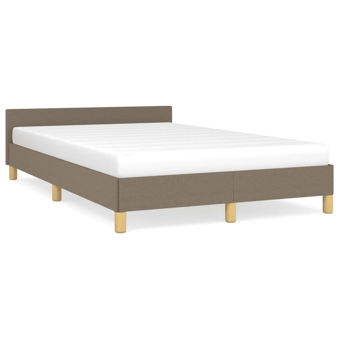 Cadru de pat fără saltea Taupe 120x190 cm țesătură - WALTI WALTI
