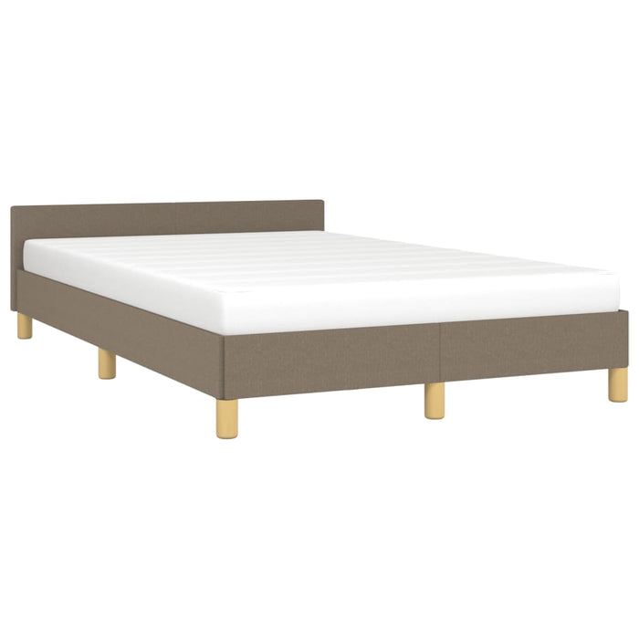 Cadru de pat fără saltea Taupe 120x190 cm țesătură - WALTI WALTI
