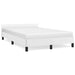 Cadru de pat fără saltea alb 120x190 cm piele artificială - WALTI WALTI