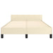 Cadru de pat fără saltea cremă 120x190 cm piele artificială - WALTI WALTI