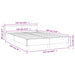Cadru de pat fără saltea cremă 120x190 cm piele artificială - WALTI WALTI