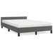 Cadru de pat fără saltea gri 120x190 cm piele artificială - WALTI WALTI