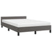 Cadru de pat fără saltea gri 120x190 cm piele artificială - WALTI WALTI