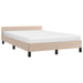 Cadru de pat fără saltea cappuccino 120x190cm piele artificială - WALTI WALTI