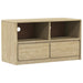 Dulap TV "SAUDA", stejar, 99x43x55 cm, lemn masiv de pin - WALTI WALTI