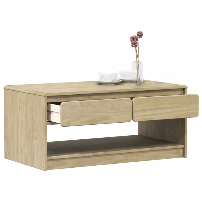 Măsuță de cafea "SAUDA", stejar, 99x55x45 cm, lemn masiv de pin - WALTI WALTI