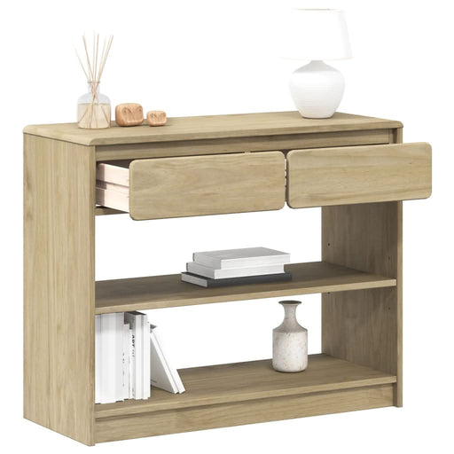 Măsuță consolă "SAUDA", stejar, 89,5x36,5x73 cm, lemn masiv pin - WALTI WALTI