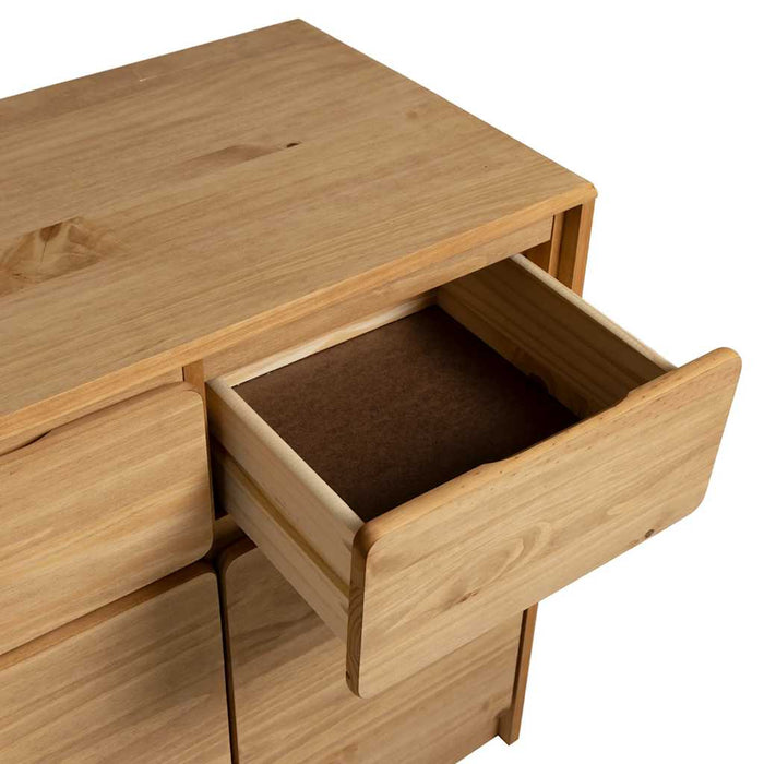 Dulap "SAUDA", stejar, 114x43x75,5 cm, lemn masiv de pin WALTI