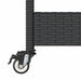Cărucior de bar cu 3 niveluri negru poliratan & lemn de acacia - WALTI WALTI