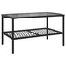 Set mobilier de grădină cu perne, 4 piese, negru, poliratan - WALTI WALTI