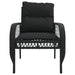 Set mobilier de grădină cu perne, 4 piese, negru, poliratan - WALTI WALTI