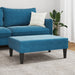 Taburet, albastru, 77x55x31 cm, catifea - WALTI WALTI