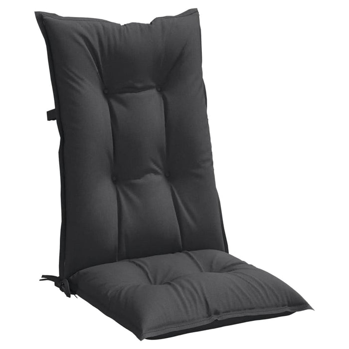 Perne scaun cu spătar înalt, 2 buc. antracit 120x50x7 cm textil WALTI