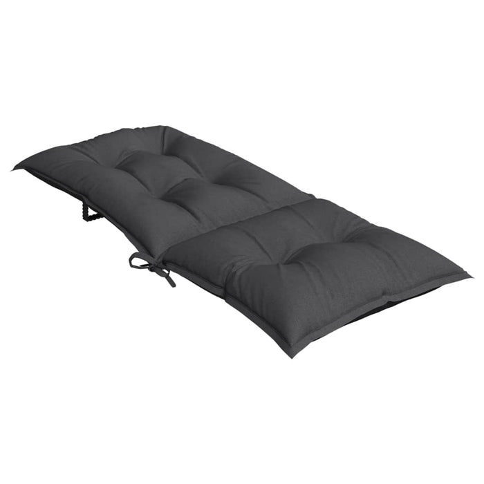 Perne scaun cu spătar înalt, 2 buc. antracit 120x50x7 cm textil WALTI