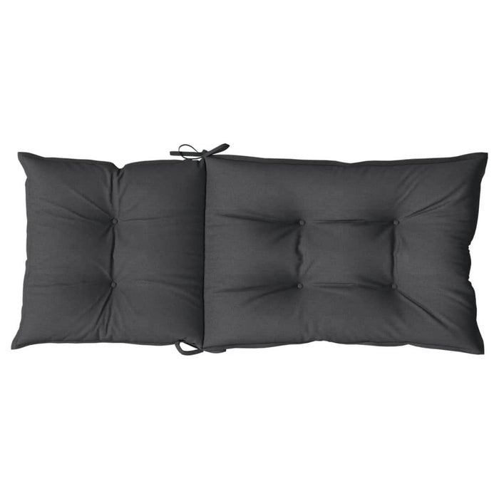 Perne scaun cu spătar înalt, 2 buc. antracit 120x50x7 cm textil WALTI