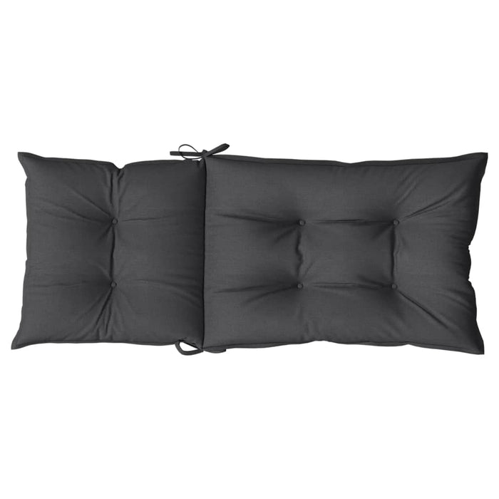 Perne scaun cu spătar înalt, 4 buc. antracit 120x50x7 cm textil WALTI