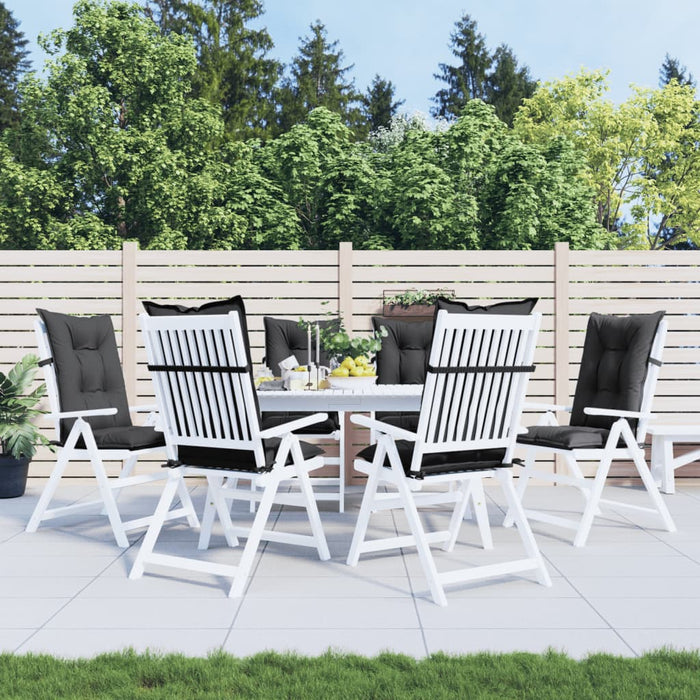Perne scaun cu spătar înalt, 6 buc. antracit 120x50x7 cm textil WALTI