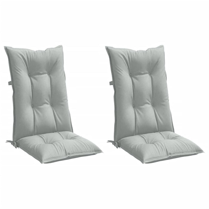 Perne scaun cu spătar înalt 2 buc. melanj gri 120x50x7cm textil WALTI