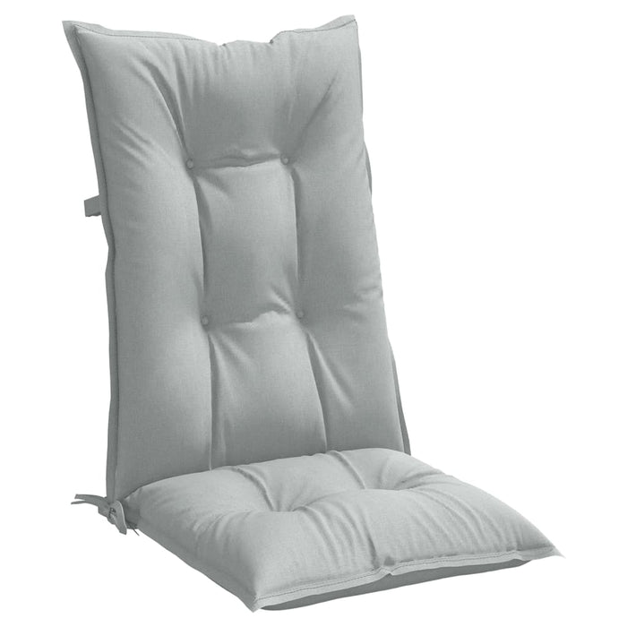 Perne scaun cu spătar înalt 2 buc. melanj gri 120x50x7cm textil WALTI