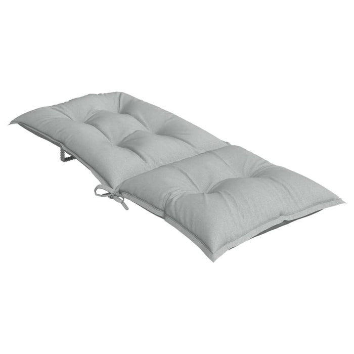 Perne scaun cu spătar înalt 2 buc. melanj gri 120x50x7cm textil WALTI