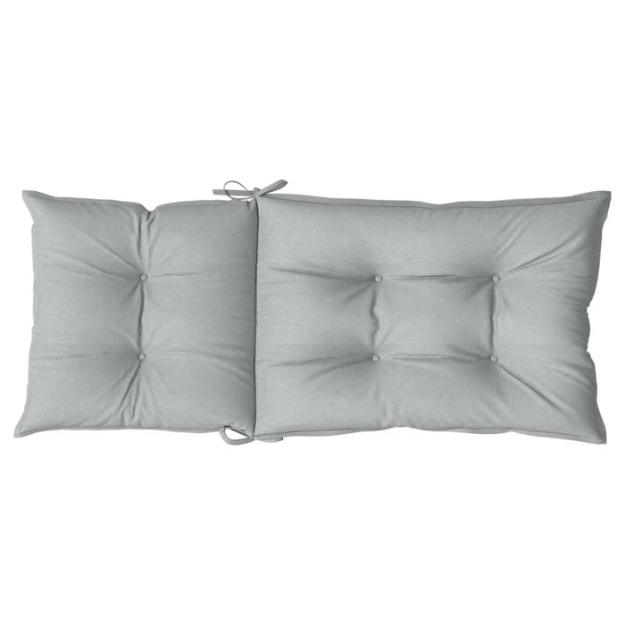 Perne scaun cu spătar înalt 2 buc. melanj gri 120x50x7cm textil WALTI