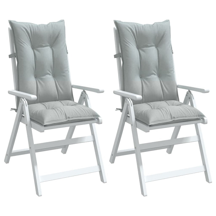 Perne scaun cu spătar înalt 2 buc. melanj gri 120x50x7cm textil WALTI