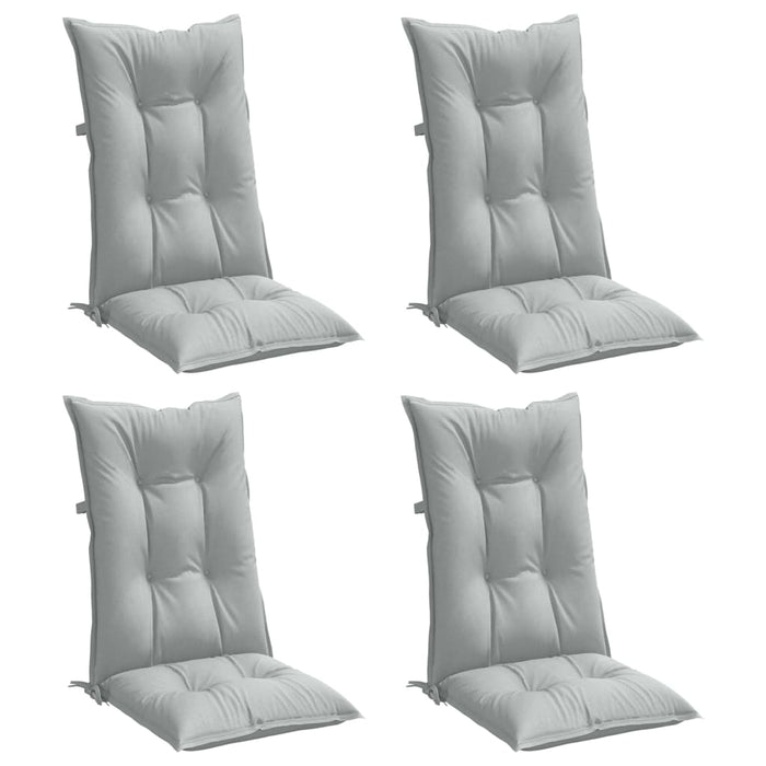 Perne scaun cu spătar înalt 4 buc. melanj gri 120x50x7cm textil WALTI