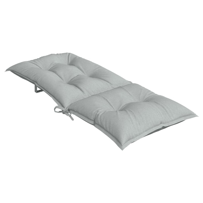 Perne scaun cu spătar înalt 4 buc. melanj gri 120x50x7cm textil WALTI