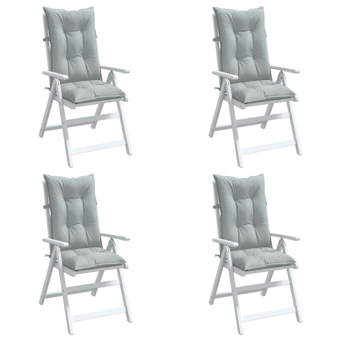 Perne scaun cu spătar înalt 4 buc. melanj gri 120x50x7cm textil WALTI