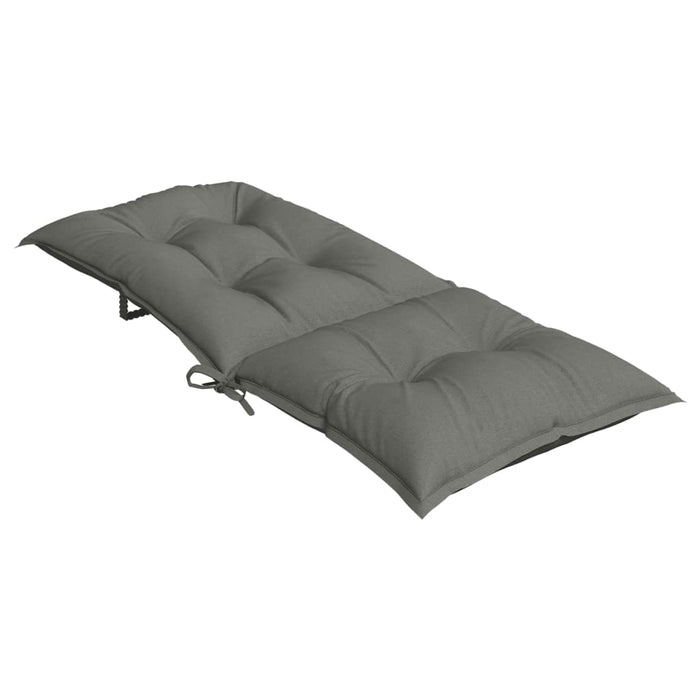 Perne scaun cu spătar înalt 2 buc. melanj gri 120x50x7cm textil WALTI